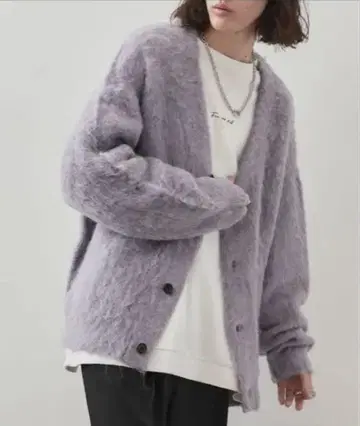 [ 완판템 ] 라벤더 모헤어 가디건