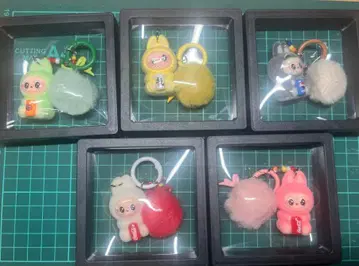 러브부 봉제 인형 키링 5개 세트