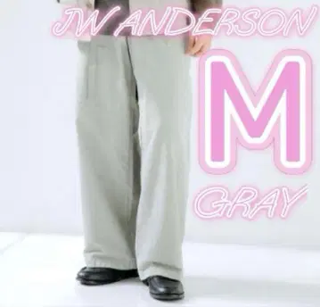25AW 유니클로 JWANDERSON 코듀로이 워크 팬츠 그레이 M