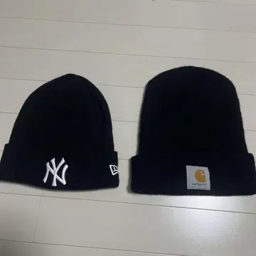 Carhartt 블랙 니트 모자