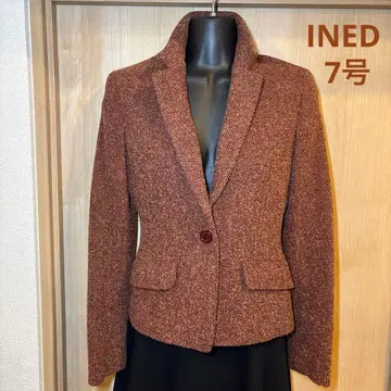 브라운 트위드 테일러드 자켓 새상품급입니다