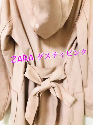 ZARA 후드 부착 롱 코트