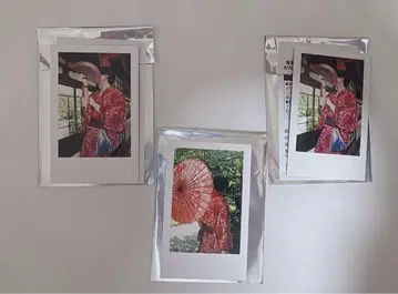 이레이스 실사 폴라로이드 리우라 3장 세트 유카타 우산
