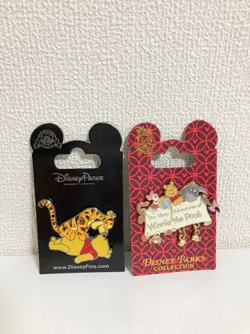 Disney 디즈니 핀 배지 핀즈 세트 티거와 푸우