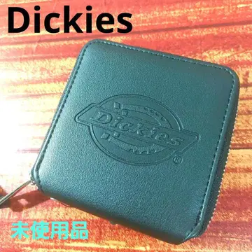 [택 포함 미사용품] Dickies 남성용 2단 블랙 라운드 지퍼 지갑