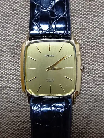 CITIZEN EXCEED 쿼츠 손목시계 골드