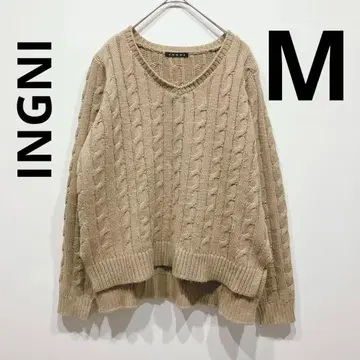 [컨디션 최상] INGNI(잉그) M 니트 스웨터 브라운