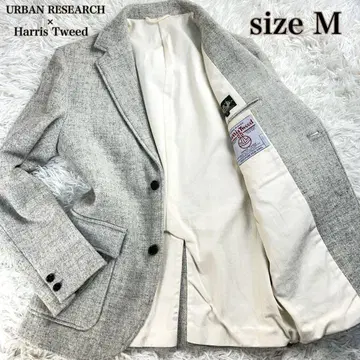 [ 새상품급 ] 어반 리서치 해리스 트위드 테일러드 자켓 라이트 그레이