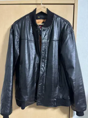 80s 카탈리나 가죽 더비 자켓