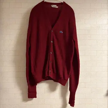 IZOD LACOSTE 빨간색 가디건 XL