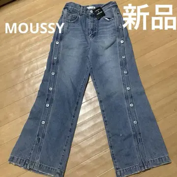 MOUSSY 버튼 와이드 레그 데님 새상품 2