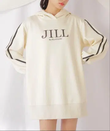 [ JILL by JILL STUART ] 바이컬러 후디 미니 원피스
