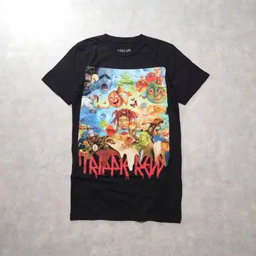 Trippie Redd 그래픽 T셔츠 블랙 힙합 K172