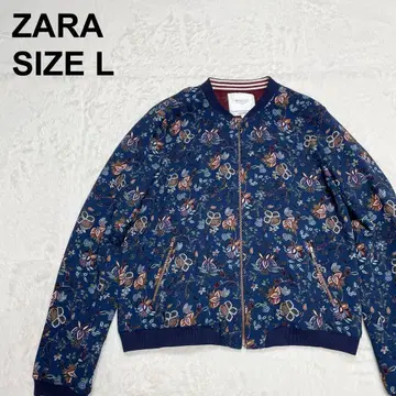 ZARA 자라 보타니컬 집업 블루종 클래시컬 여성 빈티지 ( 842 )