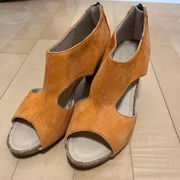 REGAL 리걸 스웨이드 펌프스 새상품급 24.5cm 일본제 오렌지