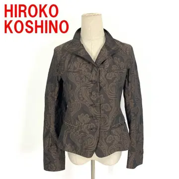 A6292 히로코코시노 자켓 브라운 폴리에스테르 100% 40