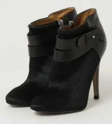 새상품급 NINE WEST 송치 벨트 부티 블랙 23cm 11cm 힐