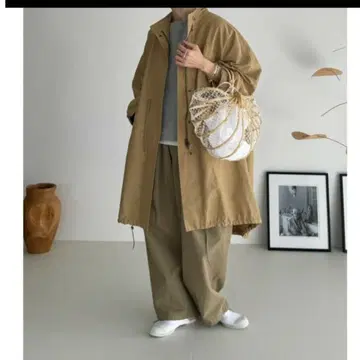 argue cotton nylon m-65 half coat argue