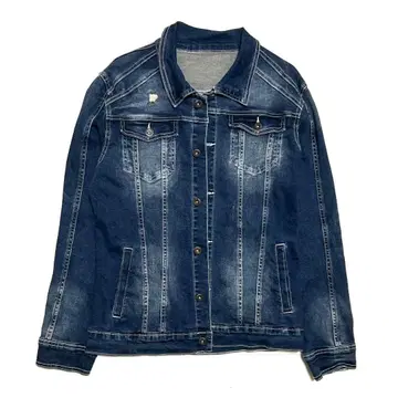 남성용 G 데님 자켓 가을 아우터 블루 데님 V-men XL