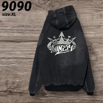 9090 나이티나이티 킹 로고 데님 자켓 택 포함