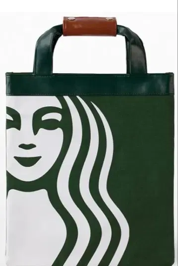 STARBUCKS 그린 토트백