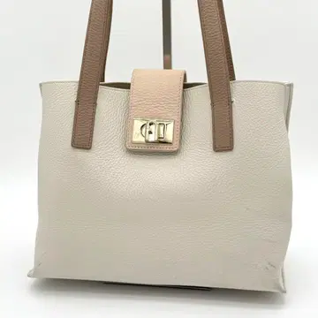 [ 고품질 ] FURLA Marshmallow 토트백 아치 로고 가죽