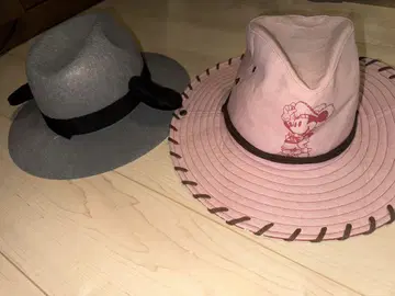 미니 모자 웨스턴 햇 & 미키마우스 귀 포함 그레이 울 햇