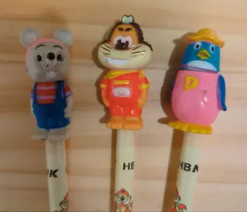 니코니코푼 쟈쟈마루 핏코로 포로리 연필 피규어 쇼와 레트로