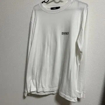 DIVINER 화이트 롱 슬리브 T셔츠 S