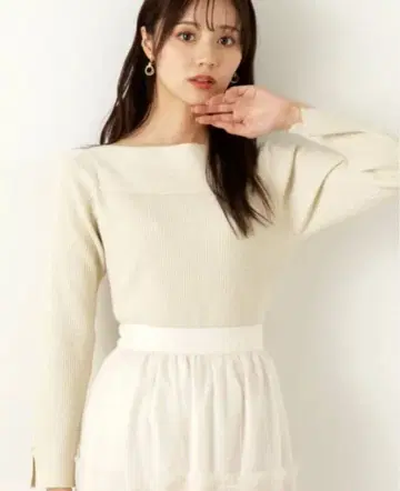 프로포션 바디 드레싱 변형 리브 니트 베이지 S