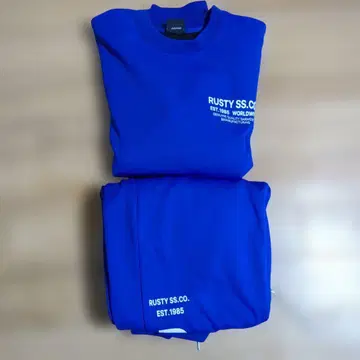 RUSTY SS.CO. 셋업 파란색 l 사이즈