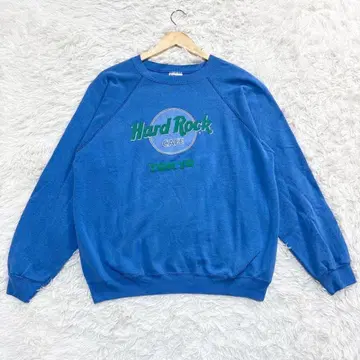 HARD ROCK CAFE Hanes 트레이닝복 맨투맨 파랑 XL