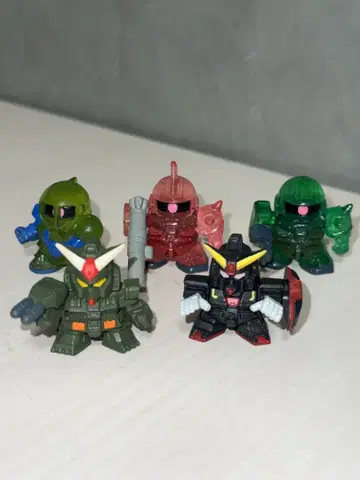 SD 건담 풀컬러 가샤폰 5체 세트