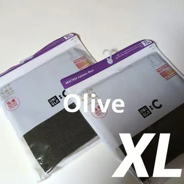 UNIQLO 울트라 웜 히트텍 캐시미어 터틀넥 XL Olive 2장