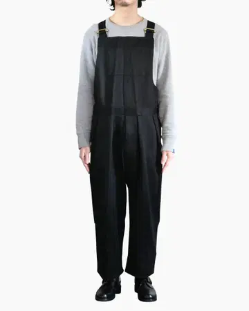 NEAT 오버롤 코튼피케 사이즈 M 블랙