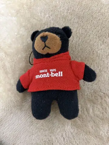 mont-bell 후드 부착 곰 봉제 인형