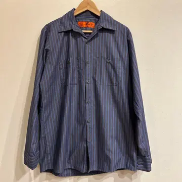RED KAP 스트라이프 워크 셔츠 MED-RG