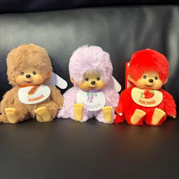몬치치 도치기 아시카가 플라워파크 군마 한정판 키링 3개 세트