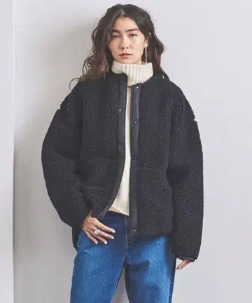 미사용 HYKE FAUX SHEARING JAKET 보아 자켓