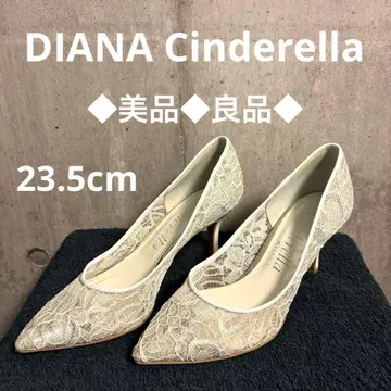 새상품급 DIANA 브라이덜 슈즈 신데렐라 화이트 23.5cm