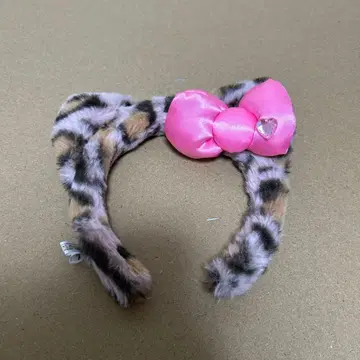 키티 레오파드 무늬 머리띠