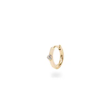 HOOP DIAMOND EARRING S