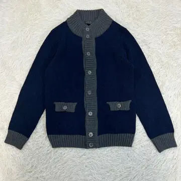 인기 바니스뉴욕 가디건 양모 알파카 바이컬러 이탈리아