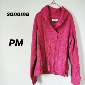 선착순 sonoma 핑크 케이블 니트 스웨터