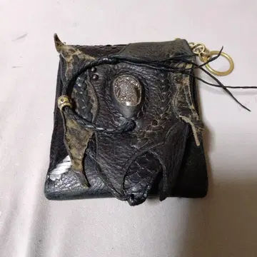 KMRii 가죽 뜨개질 3단 폴더형 지갑 키링 포함