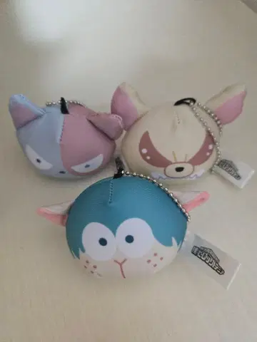 히로아카 애니멀 마스코트 미니 비즈 쿠션 3개 세트