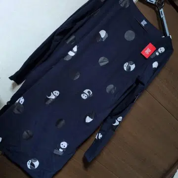 Design 그라니프 Store 팬더 무늬 긴팔 원피스 M
