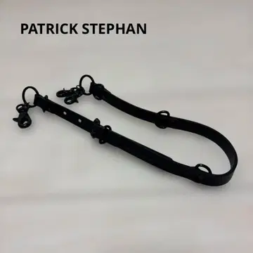 PATRICK STEPHAN 블랙 가죽 지갑 체인