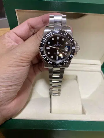 자동 와인딩 손목시계 GMT-Master II 블랙 타입