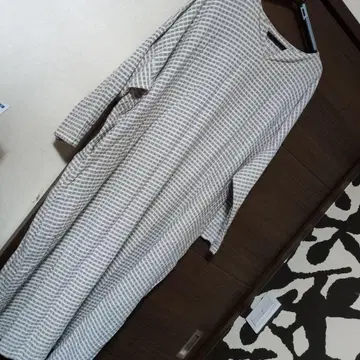 플랜테이션, 체크 무늬 티셔츠 원피스 M